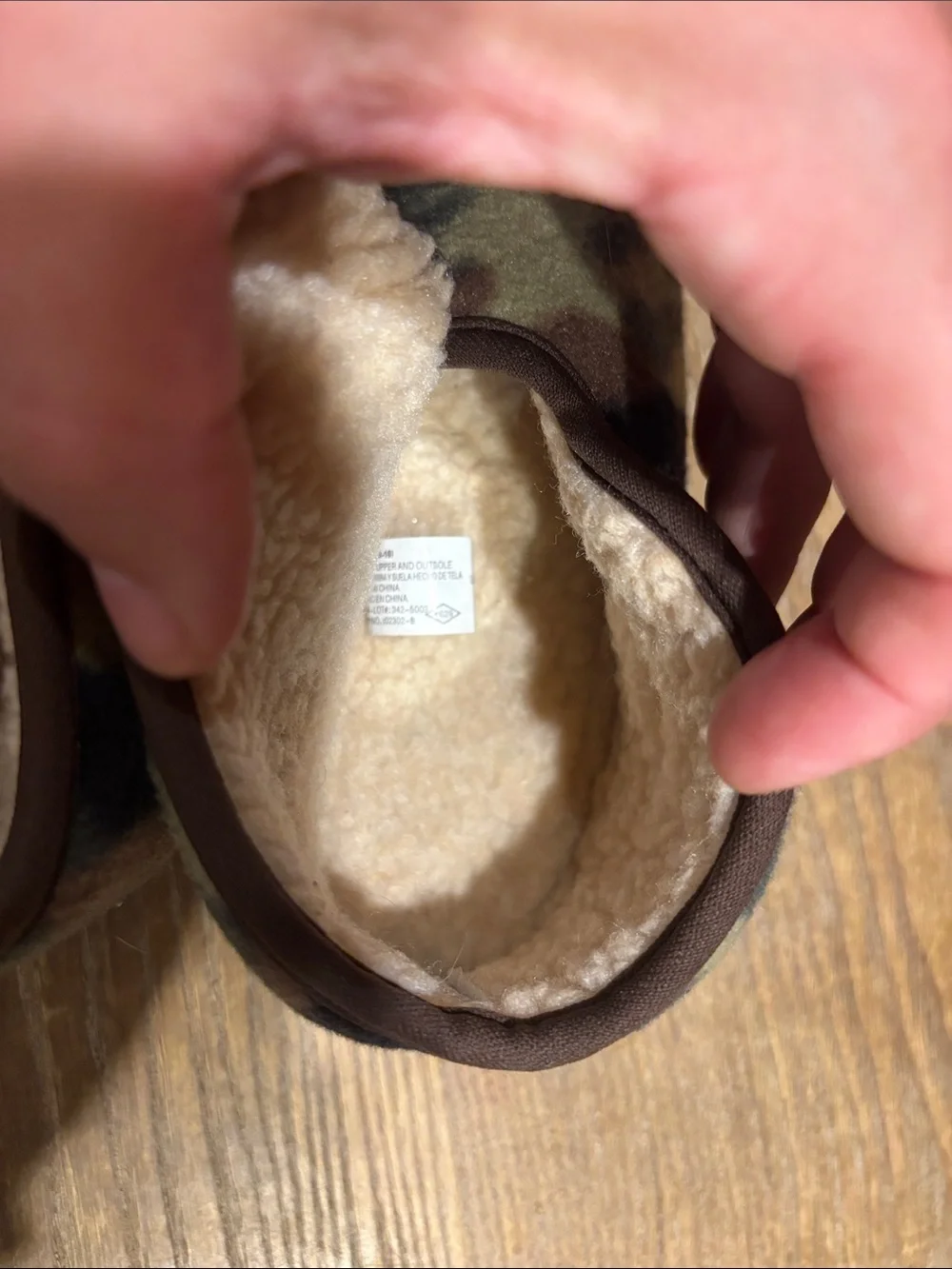 Boys Camo Slippers